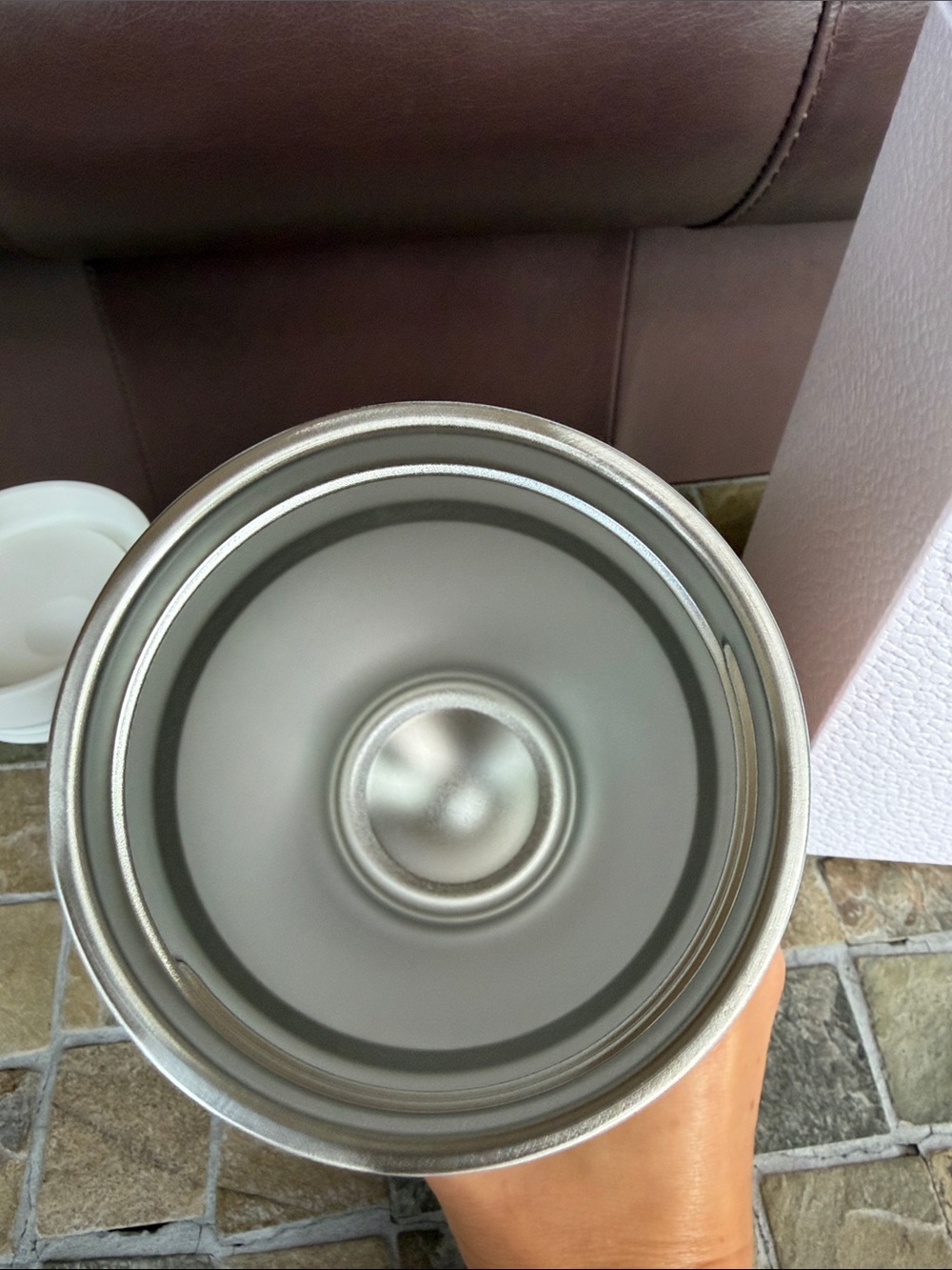 Dior Cream and Gray Toile Travel Mug - Picture 4 of 7